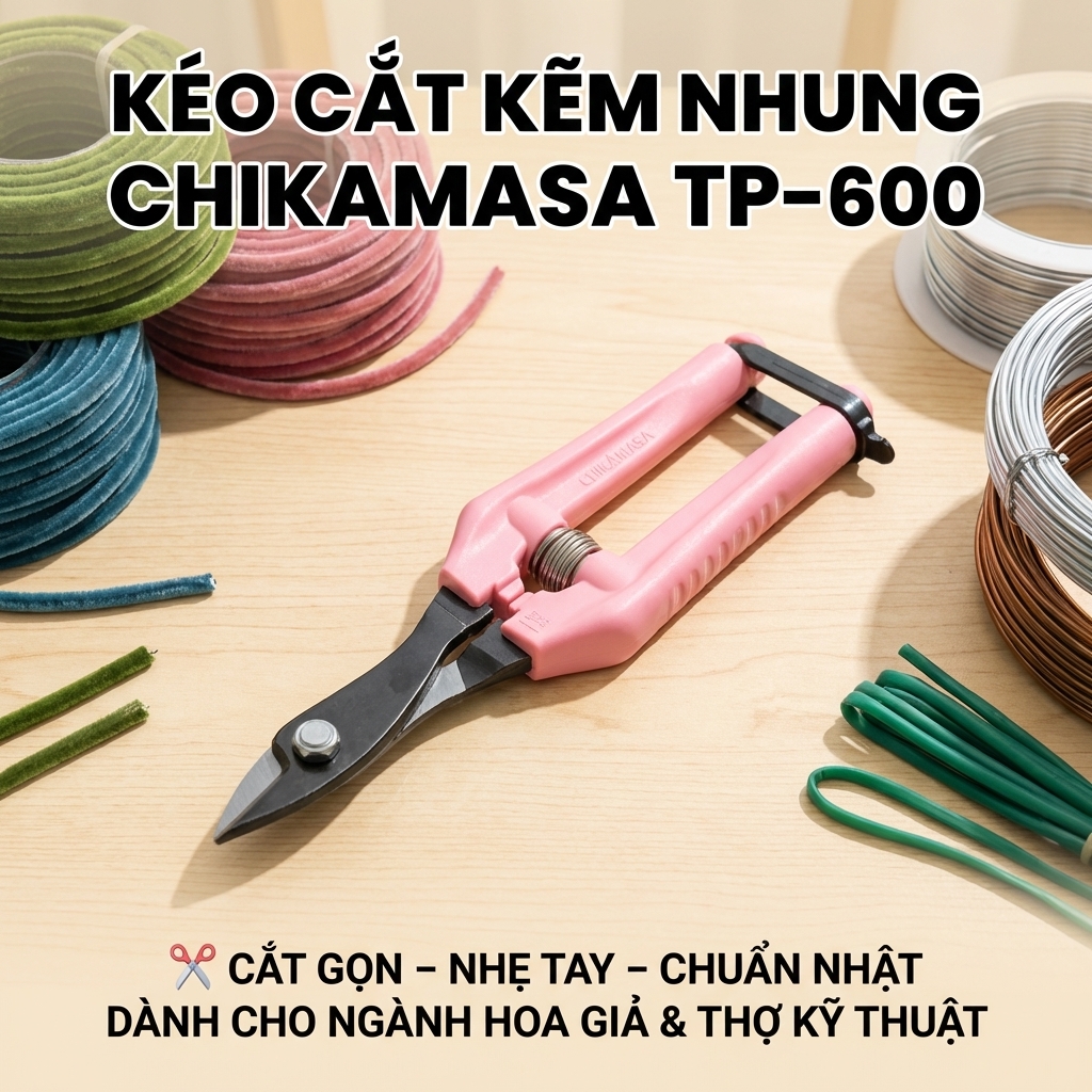 Kéo Cắt Kẽm Nhung Là Gì? Cách Chọn Kéo Tốt Nhất Cho Làm Hoa & Thủ Công