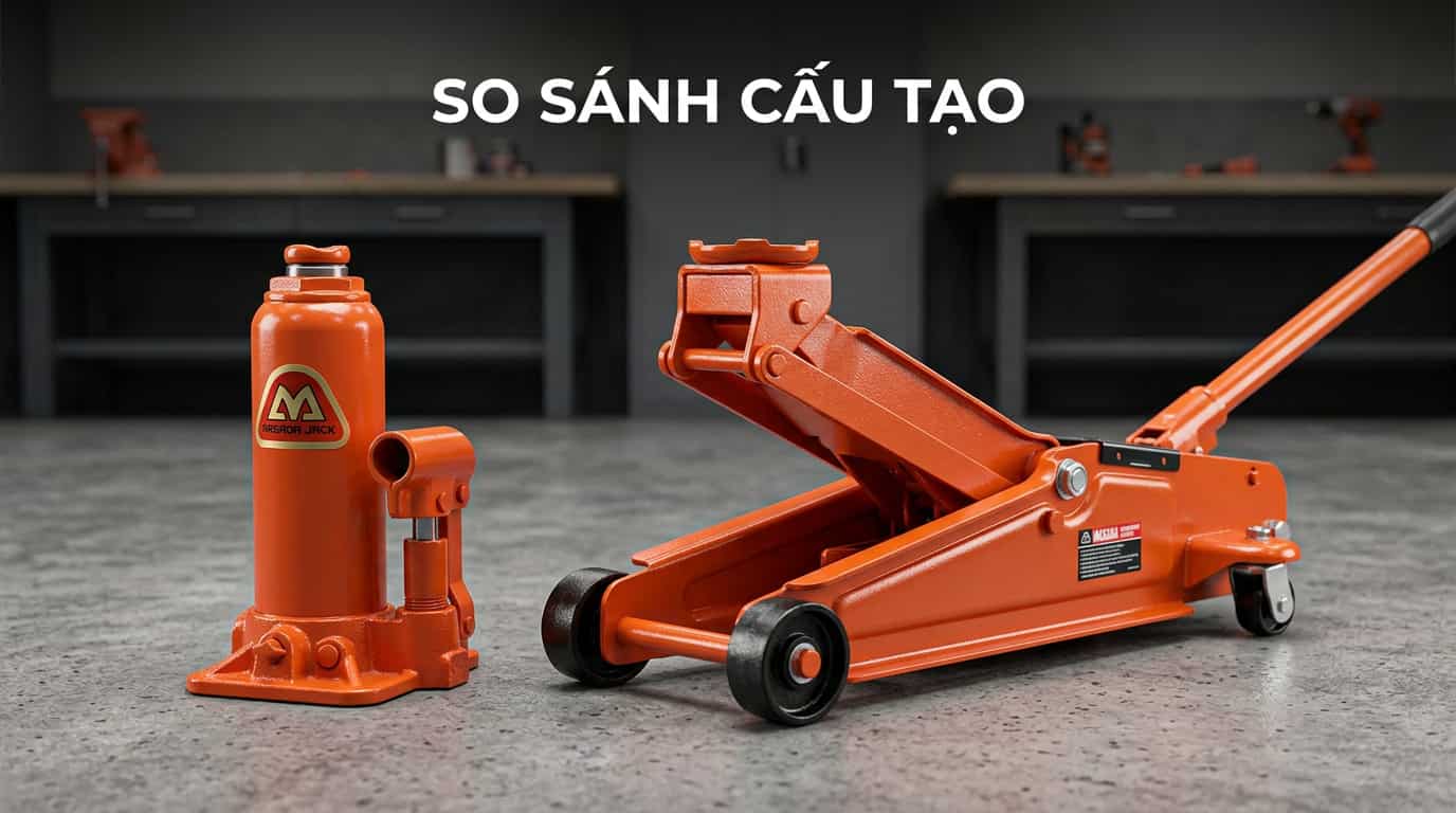 So sánh cấu tạo giữa con đội chai và kích cá sấu