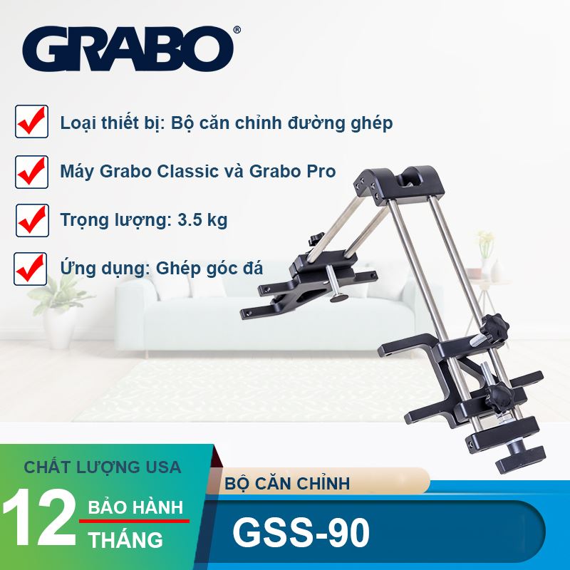 Bộ căn chỉnh đường ghép đá 90 độ Grabo GSS-90
