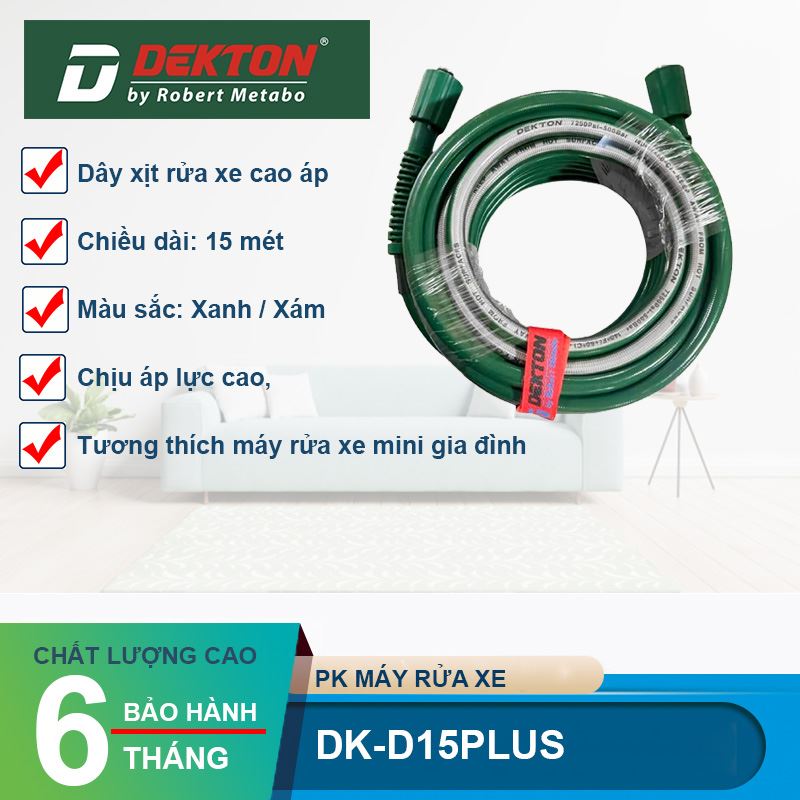 Dây xịt rửa xe cao áp Dekton DK-D15PLUS