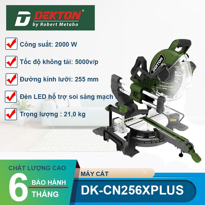 Máy Cắt Nhôm Trượt Dekton DK-CN256XPLUS