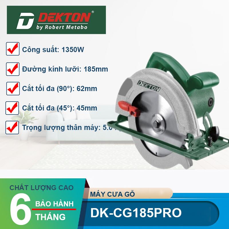 Máy Cưa Gỗ Dekton DK-CG185PRO 1350W