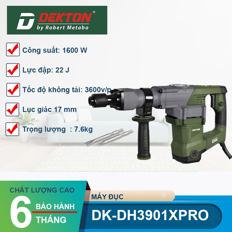 Máy đục bê tông Dekton DK-DH3901XPRO