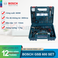 Máy khoan động lực 600W Bosch GSB 600 SET