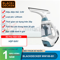 Máy lau kính dùng pin Black&Decker WW100-B1