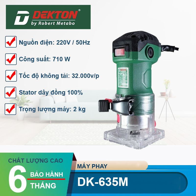 Máy Phay Gỗ Dekton DK-635M