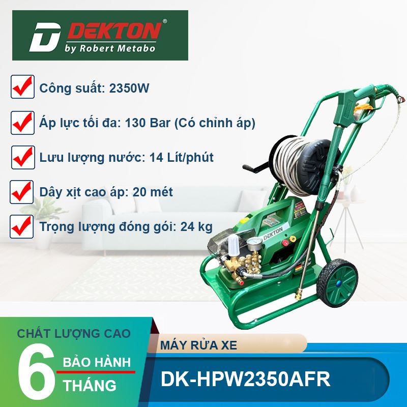 Máy Rửa Xe Cao Áp Dekton DK-HPW2350AFR