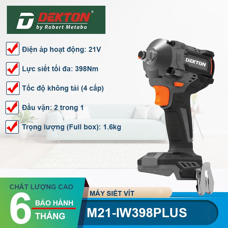 Máy Siết Bulong Dekton M21-IW398PLUS 21V