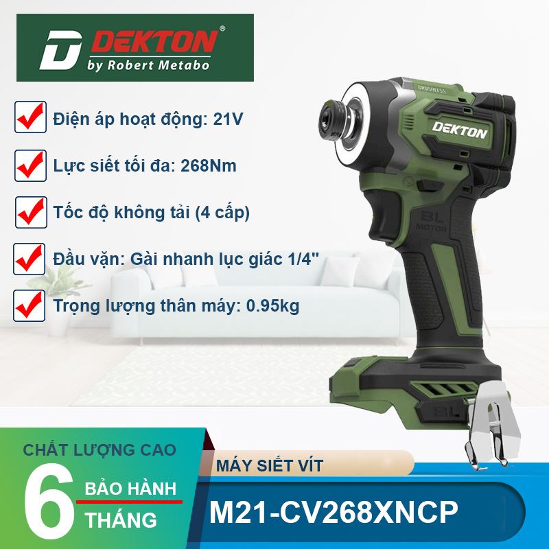 Máy Siết Vít 21V Dekton M21-CV268XNCP