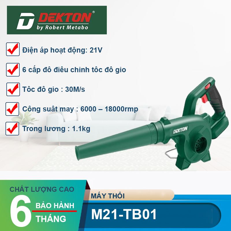 Máy Thổi Bụi Dùng Pin Dekton M21-TB01