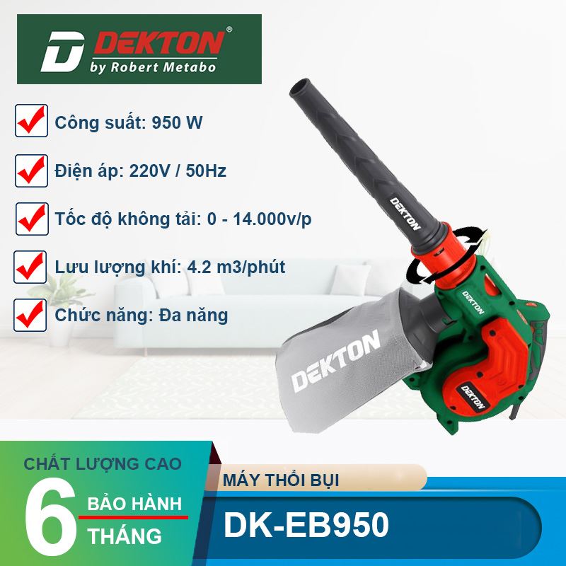 Máy Thổi Bụi Và Hút Bụi Dekton DK-EB950