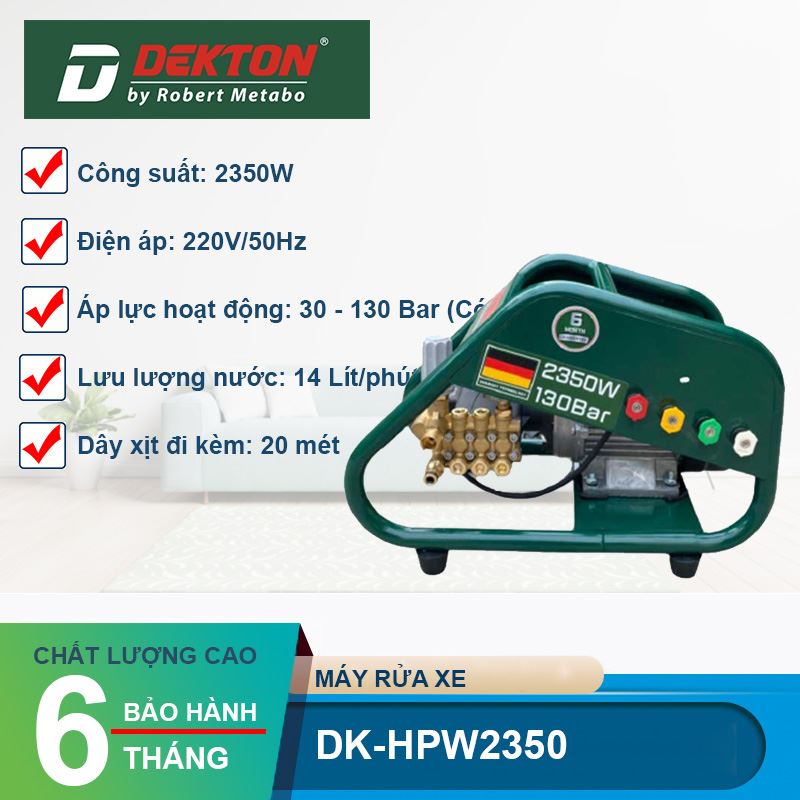 Máy Xịt Rửa Cao Áp Dekton DK-HPW2350