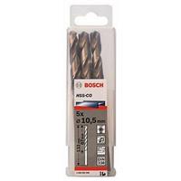 Hộp 5 Mũi khoan sắt và inox HSS-Co Bosch 10.5mm 2608585900