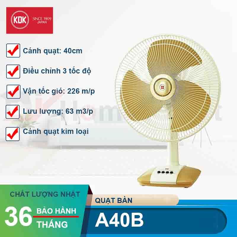 Quạt bàn KDK A40B