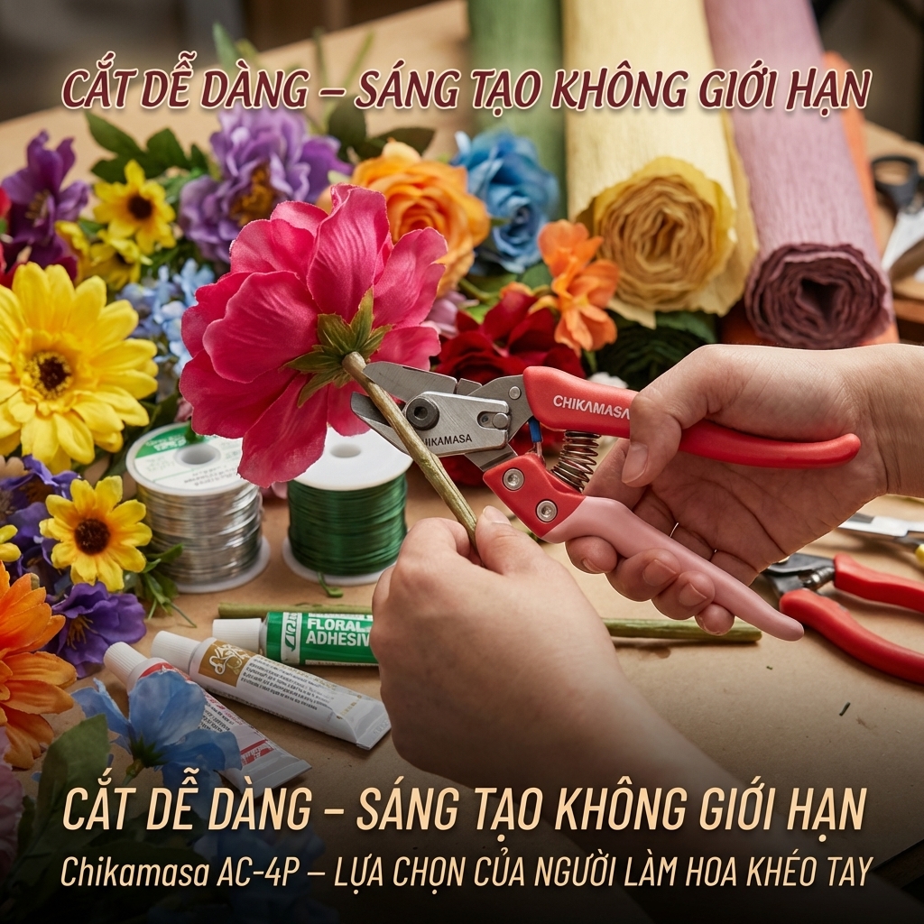 Dụng Cụ Làm Hoa Kẽm Nhung Đầy Đủ Cho Người Mới & Chuyên Nghiệp