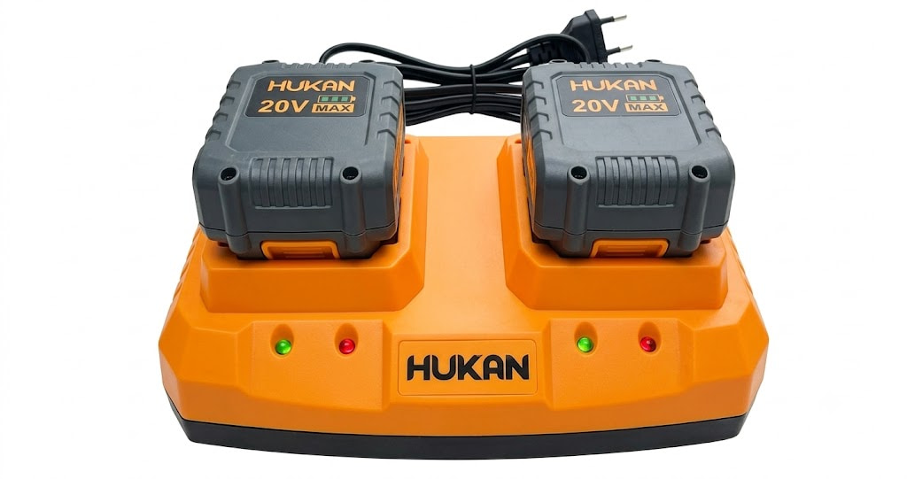 Bộ Sạc Đôi Hukan 1.6A (Gen 1) G1-ADT0216 - Sạc Cùng Lúc 2 Pin, Hiệu Quả Tối Đa