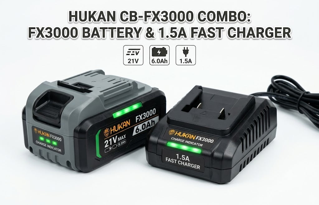 Combo Pin Hukan FX3000 & Sạc Nhanh 1.5A (Gen 2) CB-FX3000 - Công Nghệ Vượt Trội