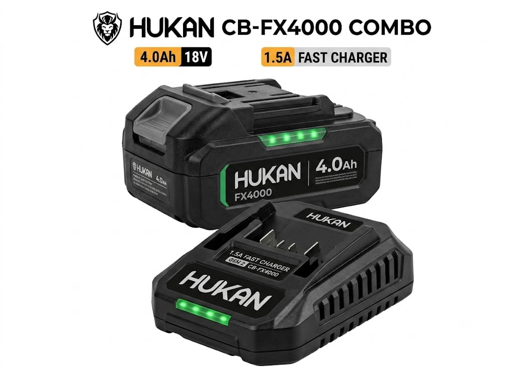 Combo Pin Hukan FX4000 & Sạc Nhanh 1.5A (Gen 2) CB-FX4000 - Hiệu Suất Mạnh Mẽ