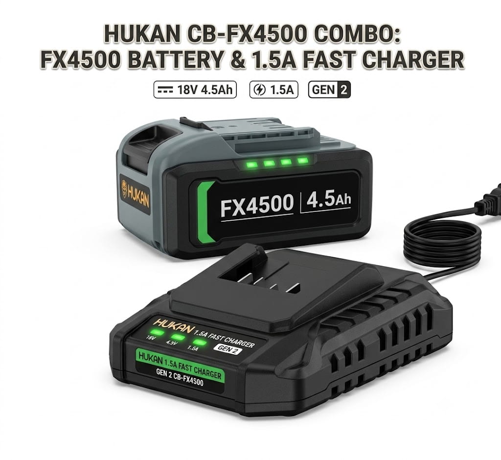 Combo Pin Hukan FX4500 & Sạc Nhanh 1.5A (Gen 2) CB-FX4500 - Hiệu Năng Đỉnh Cao
