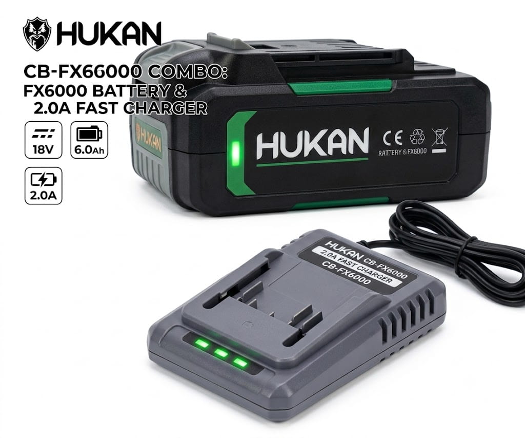 Combo Pin Hukan FX6000 & Sạc Nhanh 2.0A (Gen 2) CB-FX6000 - Năng Lượng Mạnh Mẽ