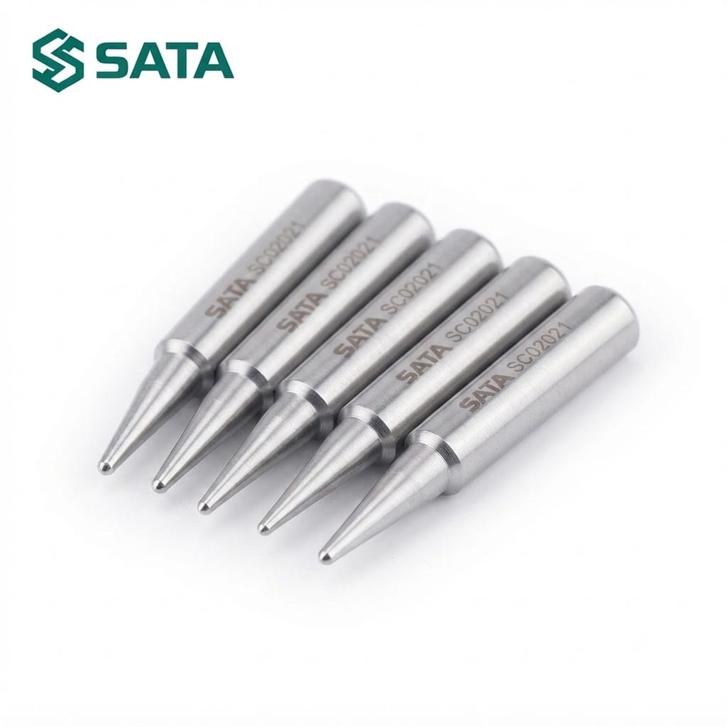 Bộ 5 Mũi Mỏ Hàn B Mũi Tròn SATA SC02021 - Độ Bền Cao, Chính Xác Tuyệt Đối