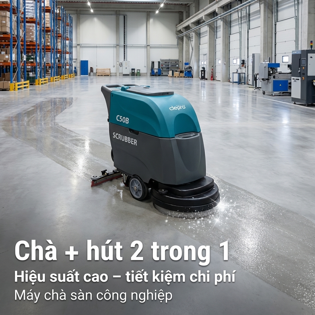 Máy Chà Sàn Công Nghiệp CLEPRO C50B Giá Tốt | Chính Hãng