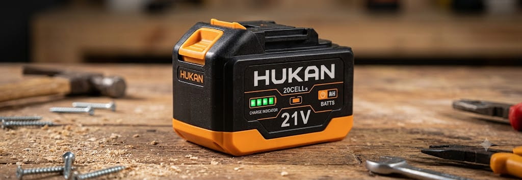 Combo Pin Hukan 20 Cells (6.0Ah) & Sạc Nhanh 1.5A (Gen 1) G1-P20TYPE-C - Năng Lượng Mạnh Mẽ