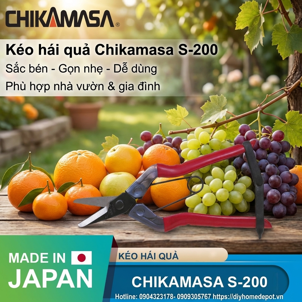Kéo hái quả Chikamasa S-200