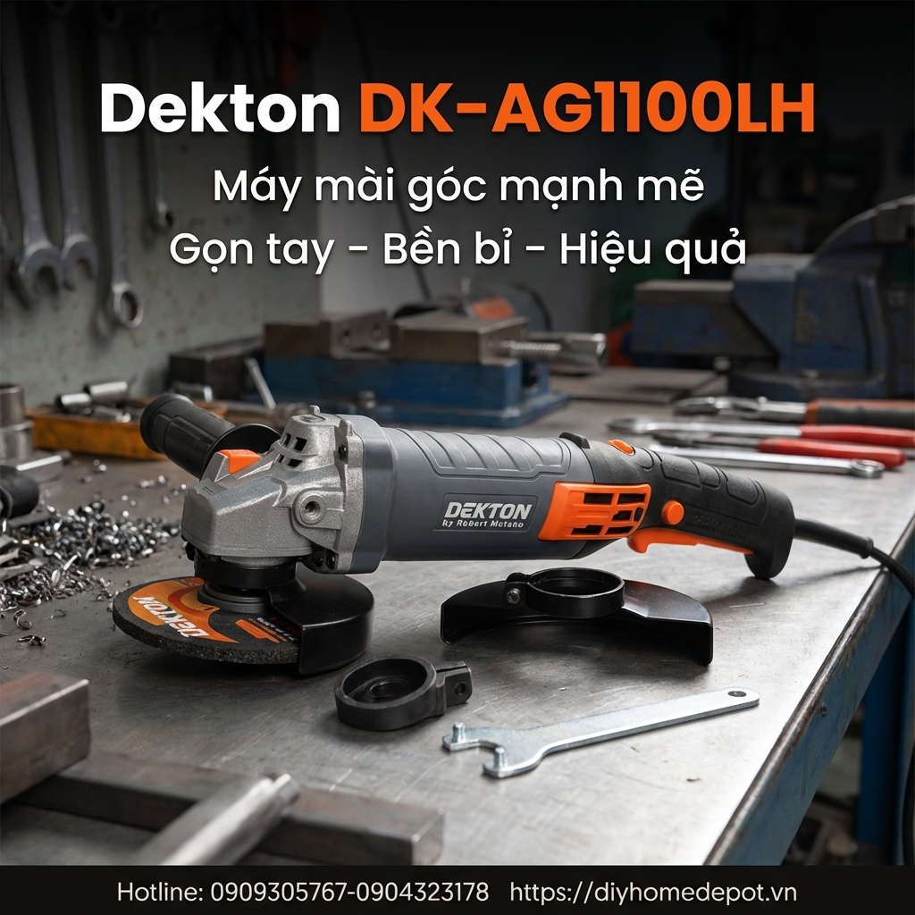 Máy Mài Góc Dekton DK-AG1100LH chính hãng, mạnh mẽ, giá tốt