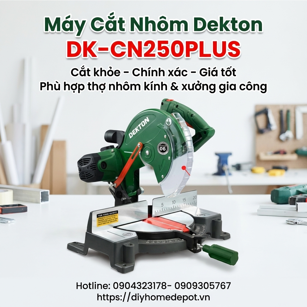Máy Cắt Nhôm Dekton DK-CN250PLUS giá tốt, cắt khỏe, chính xác