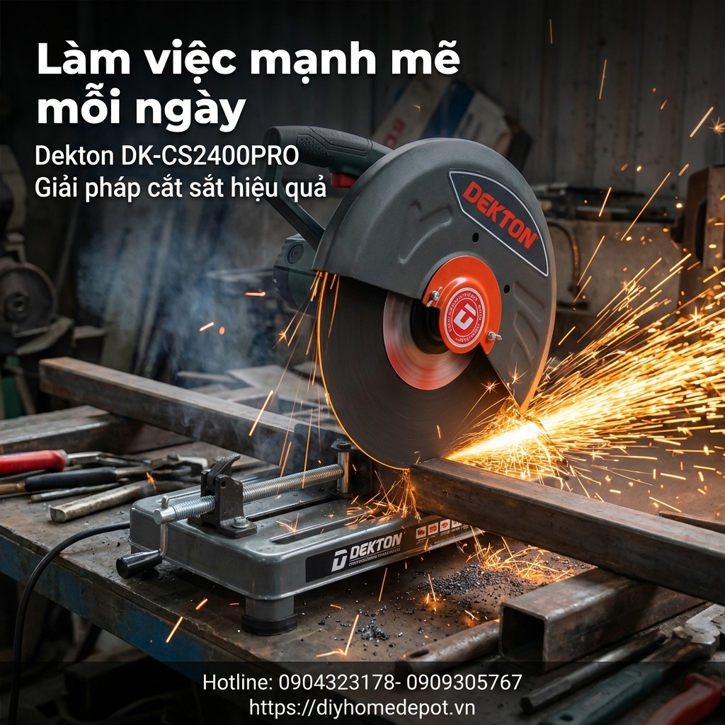 Máy Cắt Sắt Dekton DK-CS2400PRO giá tốt, cắt khỏe, bền bỉ