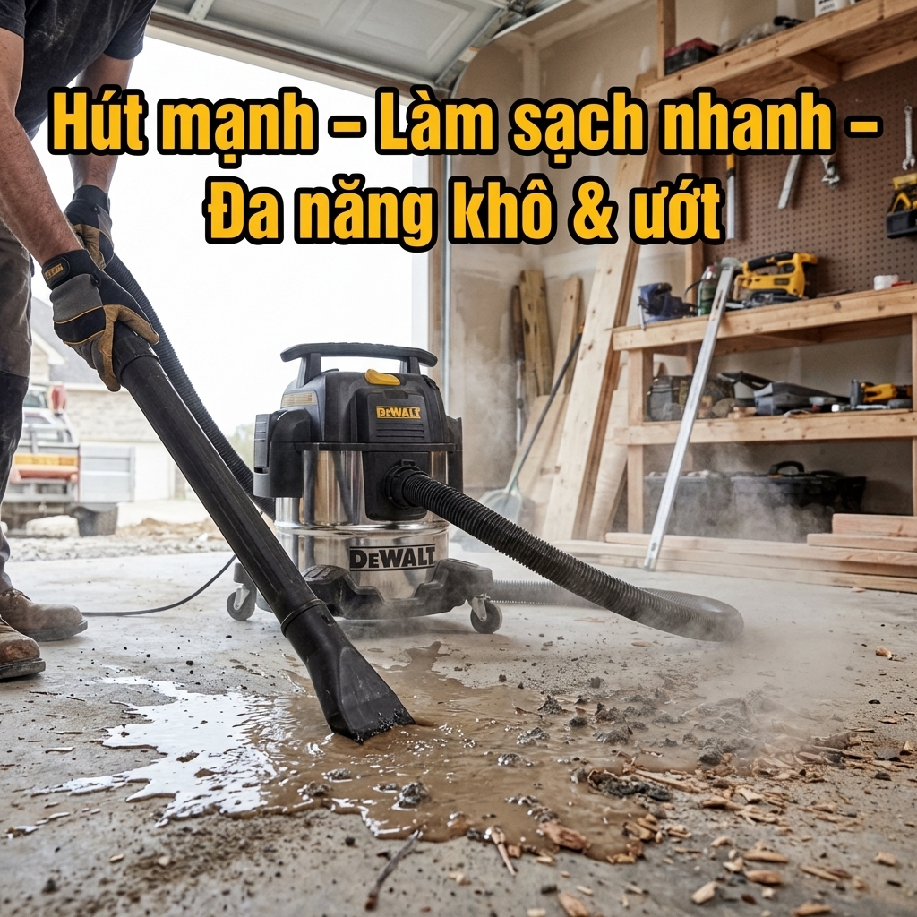 Máy hút bụi công nghiệp Dewalt DXV25SA chính hãng, giá tốt  Meta Description