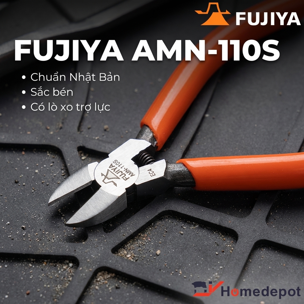 Kìm Cắt Mini Fujiya AMN-110S Chính Hãng Nhật Bản - Sắc Bén, Nhỏ Gọn, Giá Tốt Tại DIY Home Depot