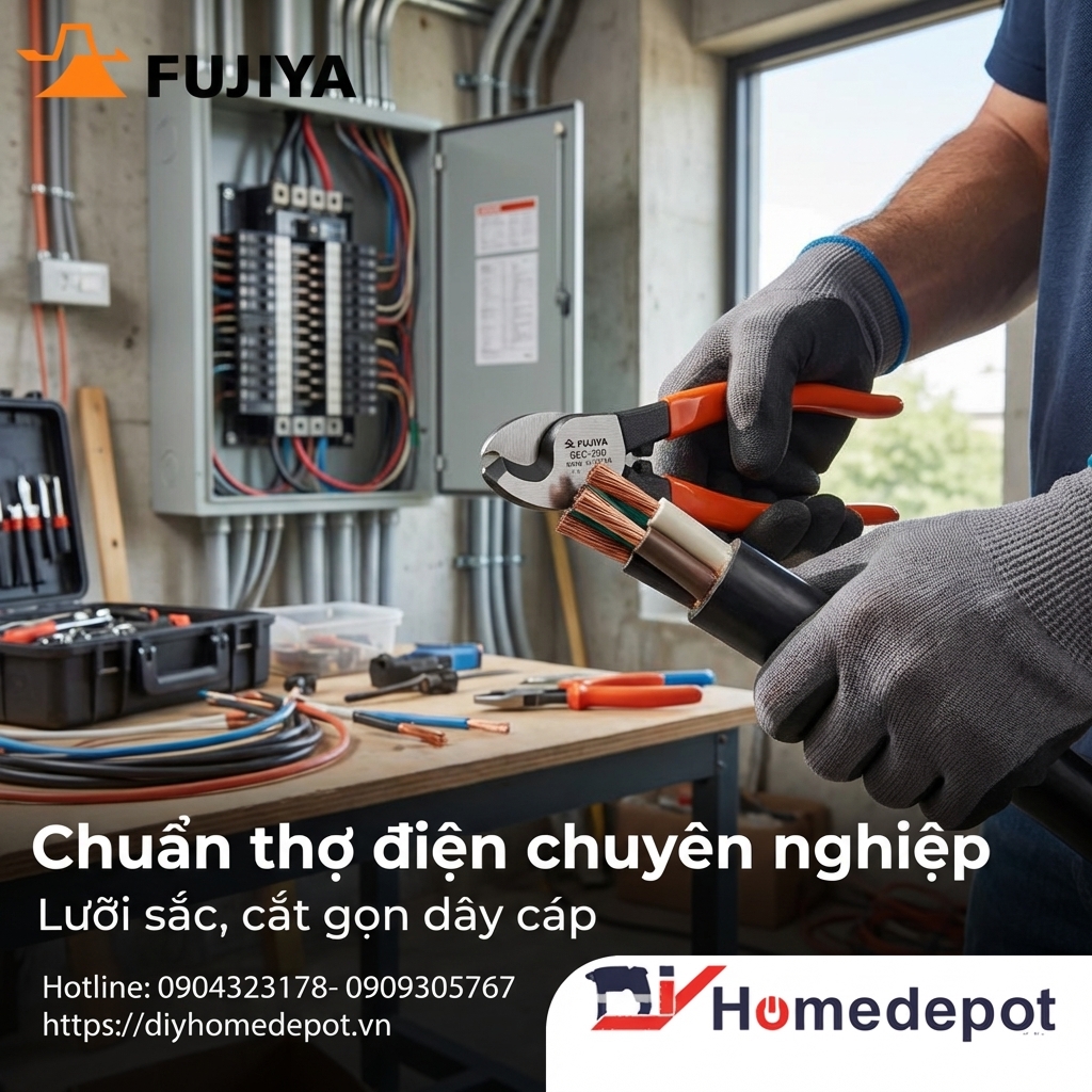 Kìm cắt cáp Fujiya GCC-200 chính hãng, giá tốt tại DIY Home Depot