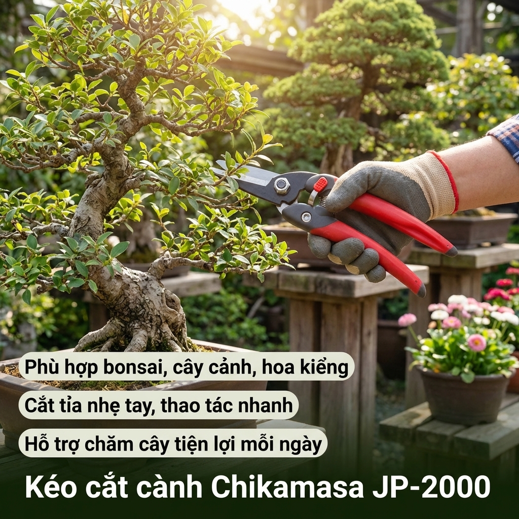 Kéo cắt cành Chikamasa JP-2000 (Nhật Bản) Chính Hãng, Giá Tốt Nhất