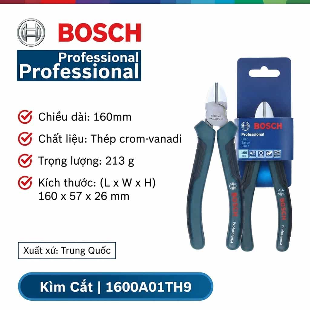 Kìm cắt chéo Bosch chính hãng siêu bén