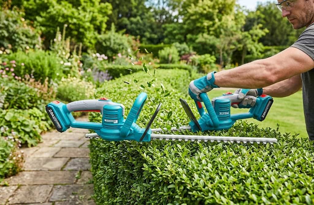 Máy Cắt Hàng Rào Dùng Pin 20V Total THTLI20462 - Tỉa Cành Sắc Bén, An Toàn