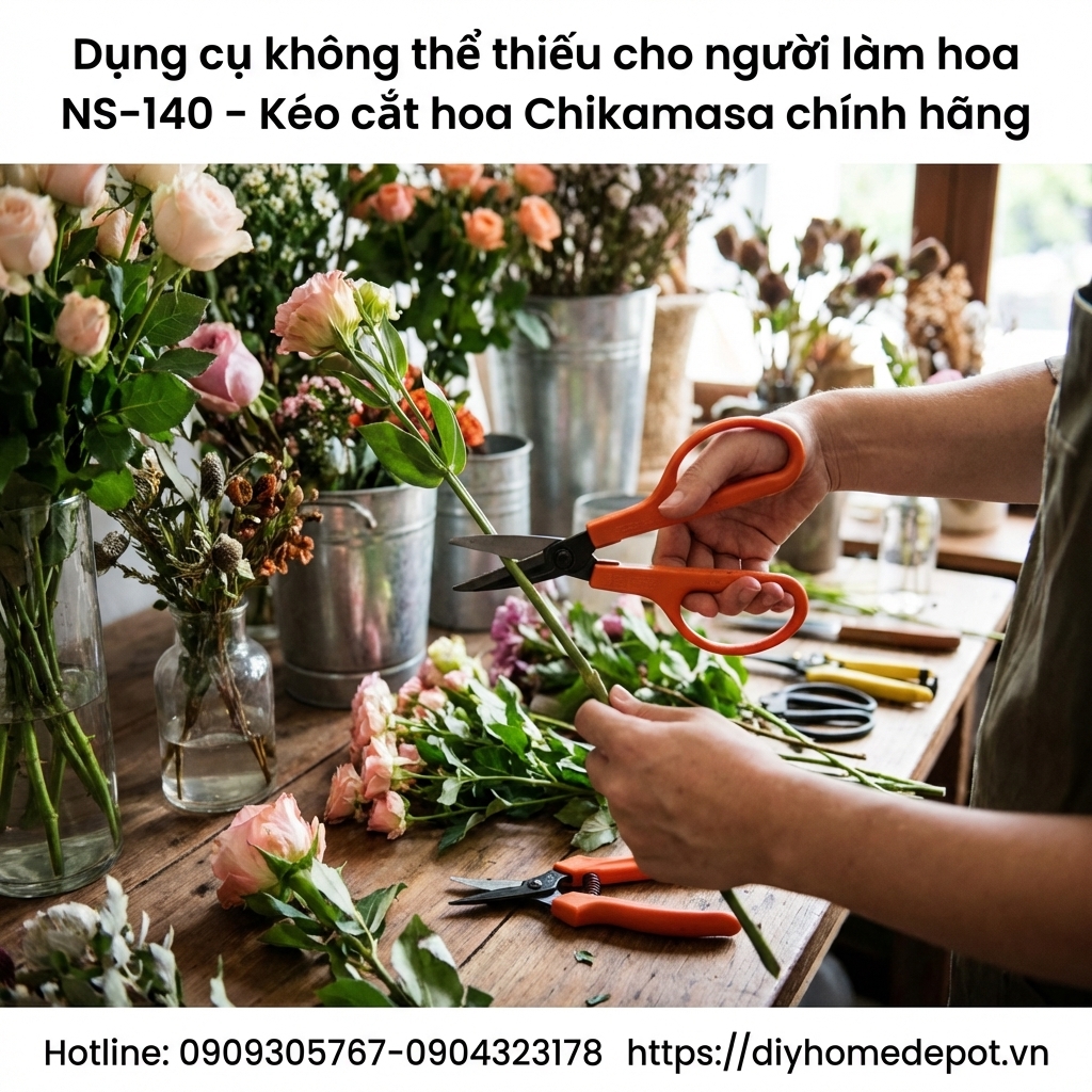 Kéo cắt hoa Chikamasa NS-140