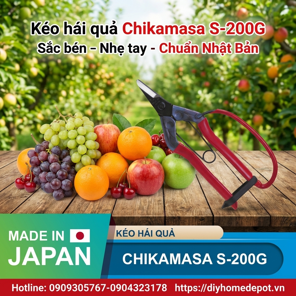 Kéo hái quả Chikamasa S-200G