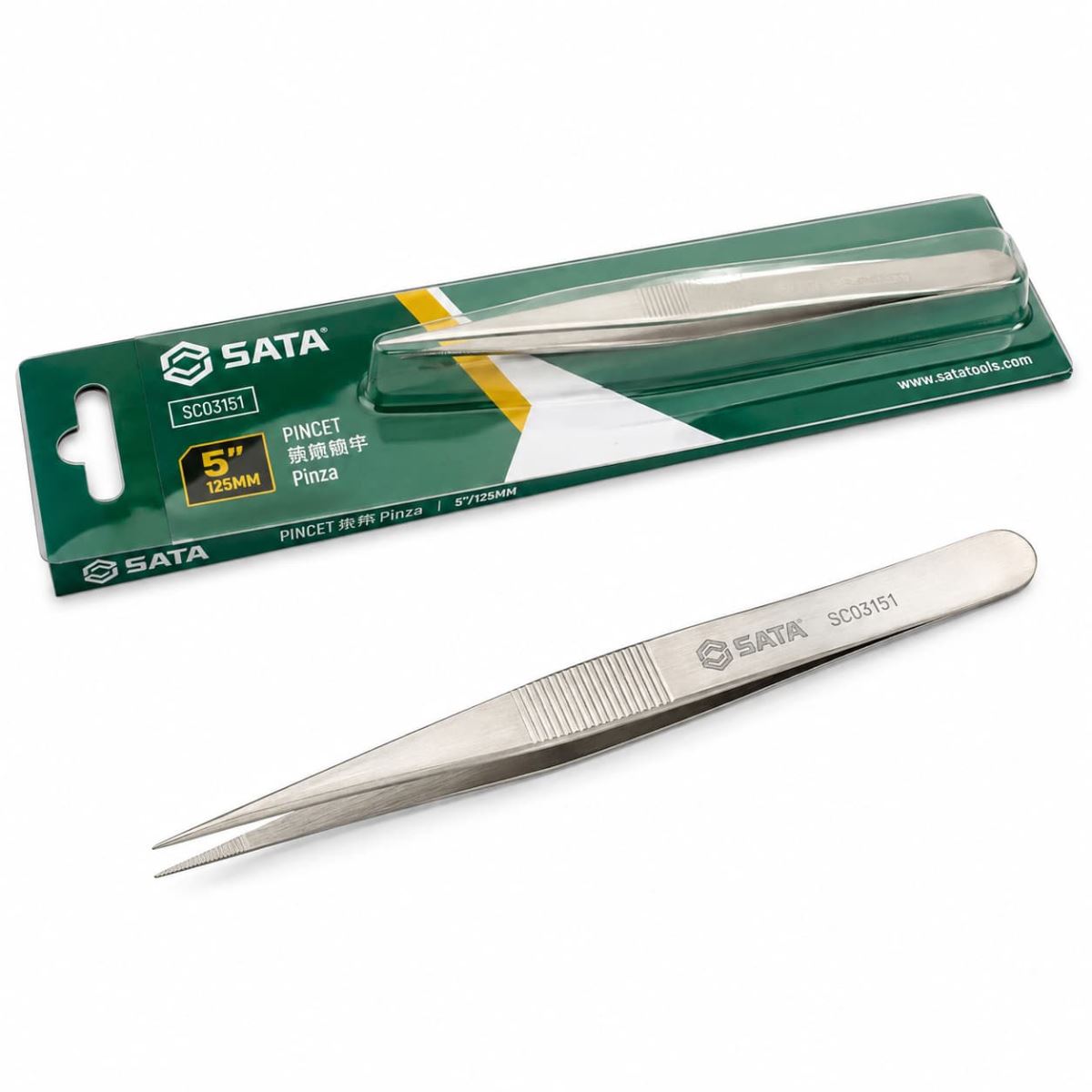 Nhíp SG Mũi Nhọn SATA SC03151 (03151) - Chính Hãng, Độ Chính Xác Cao