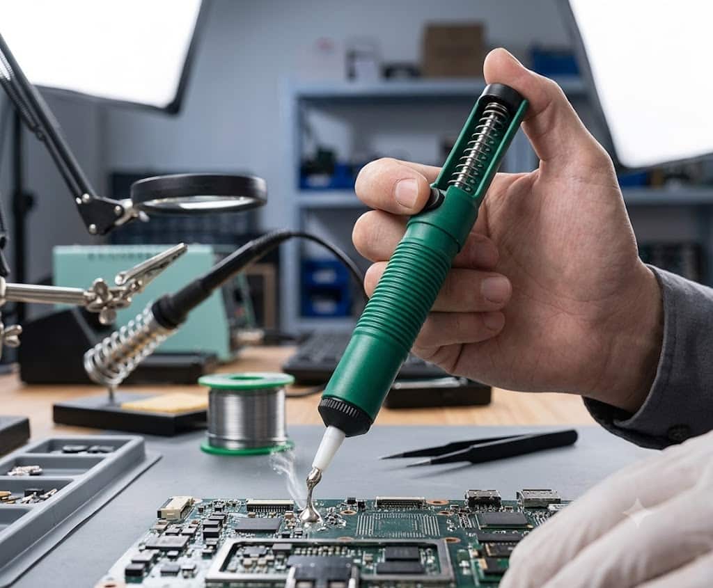 Dụng Cụ Hút Mối Hàn Cầm Tay Bằng Nhựa SATA SC03511 (03511) - Chính Hãng, Hút Thiếc Mạnh Mẽ