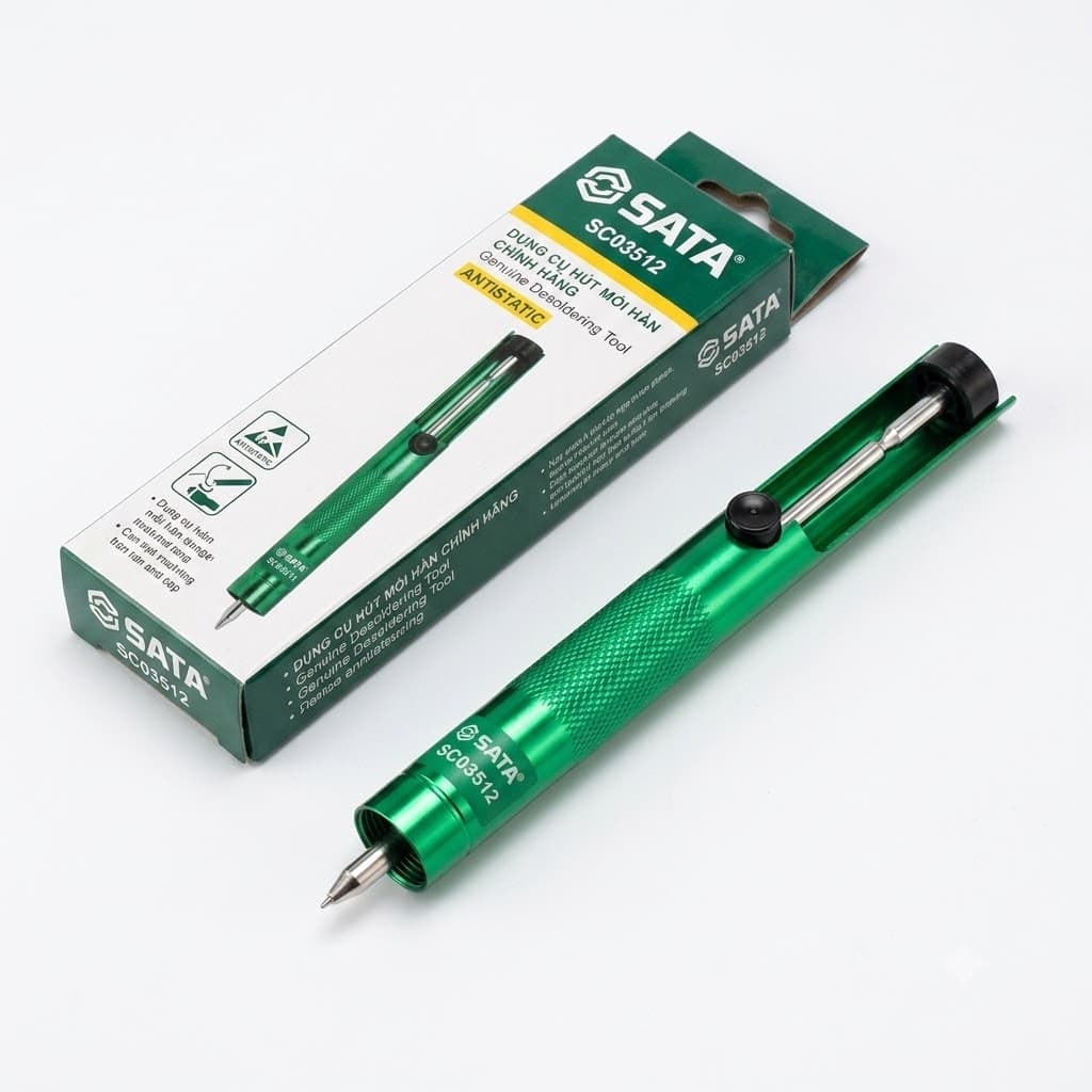 Thiết Bị Hút Chì Thiếc SATA SC03512 (03512) - Chính Hãng, Bơm Hút Chân Không Bền Bỉ