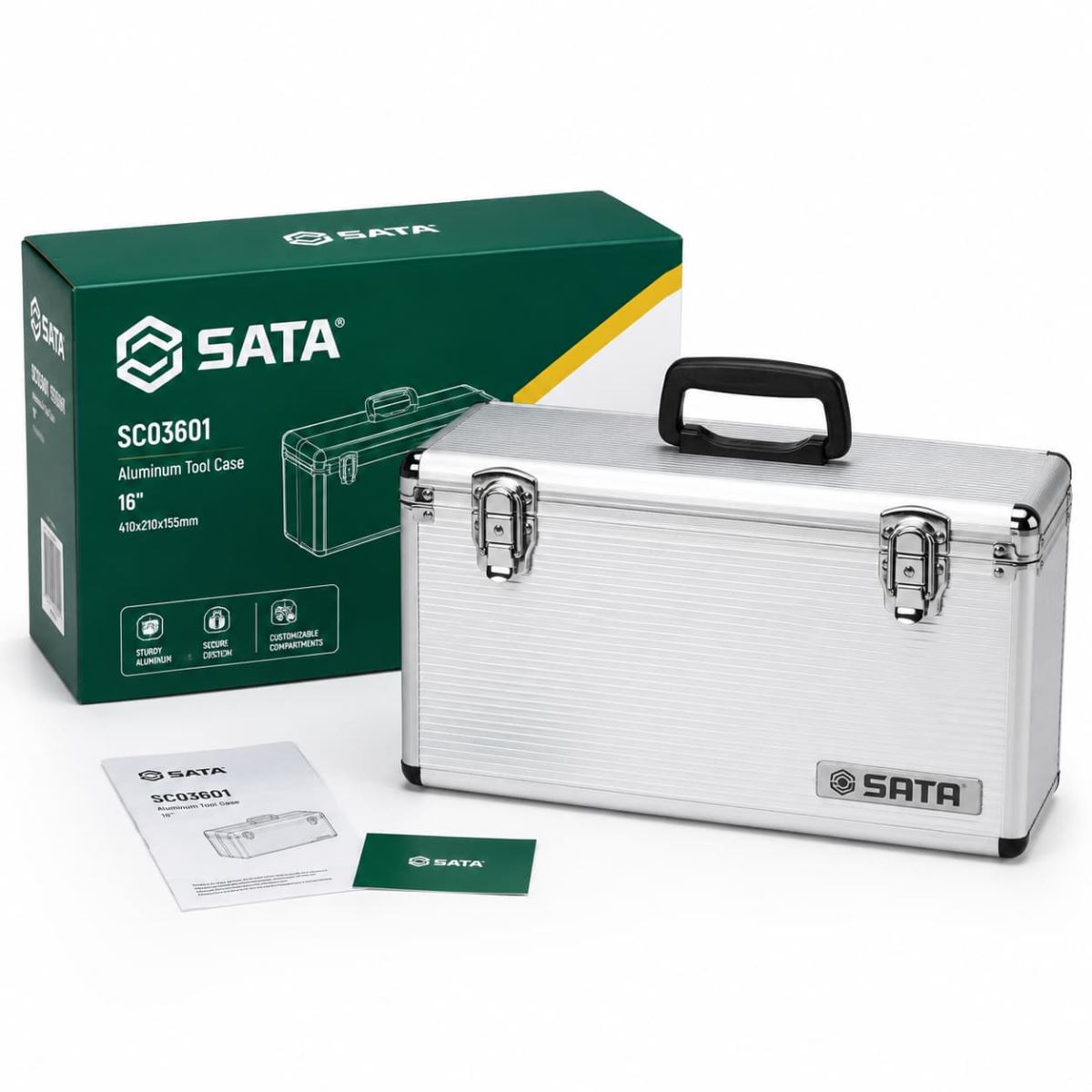 Hộp Dụng Cụ Bằng Nhôm 16inch SATA SC03601 (03601) - Chính Hãng, Chắc Chắn, Chuyên Nghiệp