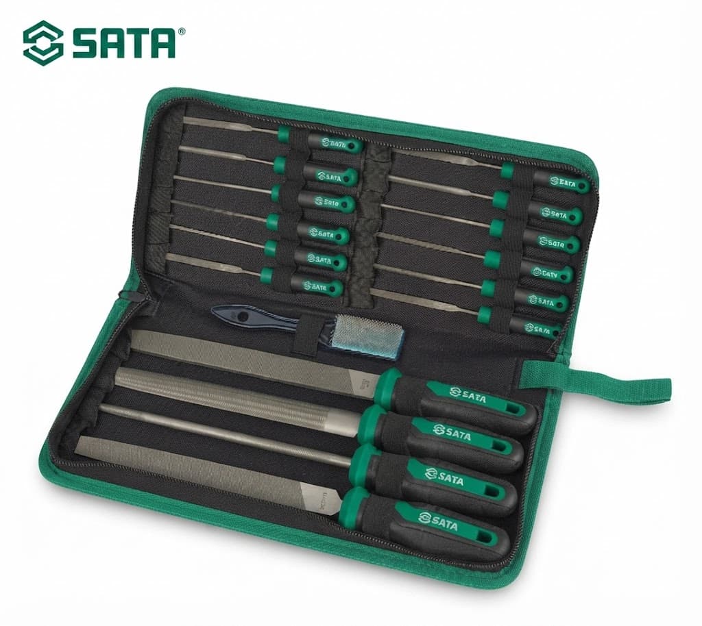 Bộ Dũa 17 Chi Tiết SATA SC03719 (03719) - Chính Hãng, Đa Năng, Cơ Khí Chính Xác