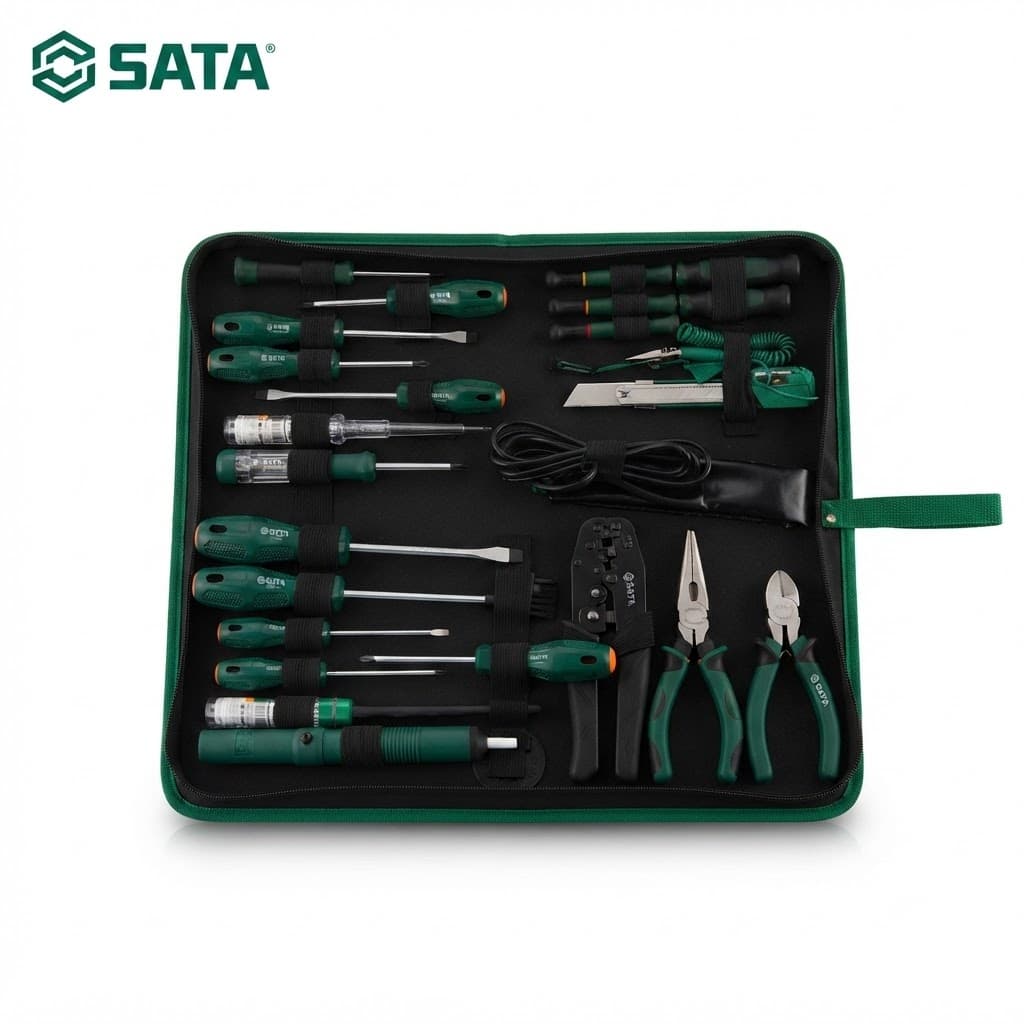 Bộ Dụng Cụ Sửa Chữa Điện 22 Chi Tiết SATA SC03720 (03720) - Chính Hãng, Cao Cấp, Toàn Diện