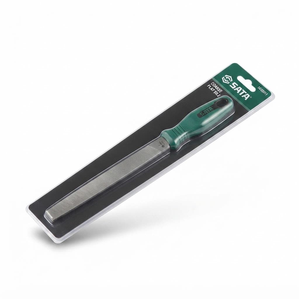 Dũa Kim Loại Dẹp Răng Thô 6 Inch SATA SC03911 (03911) - Chính Hãng, Ăn Phoi Cực Nhanh