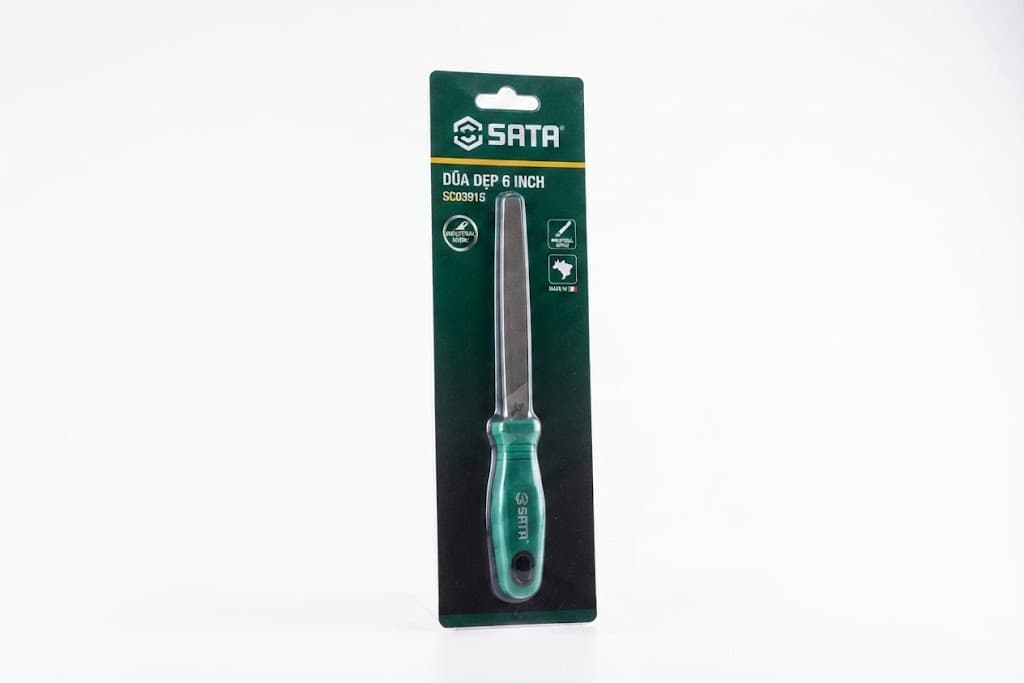 Dũa Kim Loại Dẹp 6 Inch SATA 262mm SC03915 (03915) - Chính Hãng, Thép Bền, Mài Phẳng Chuẩn Xác