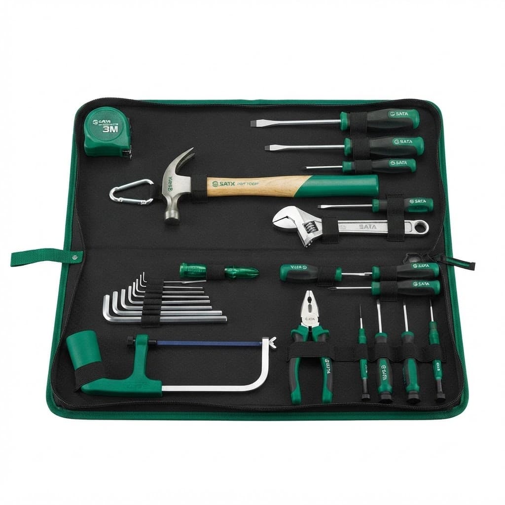 Bộ Dụng Cụ Sửa Chữa Cơ Bản 19 Chi Tiết SATA SC04110 (04110) - Chính Hãng, Tiện Lợi, Đa Năng Cho Gia Đình