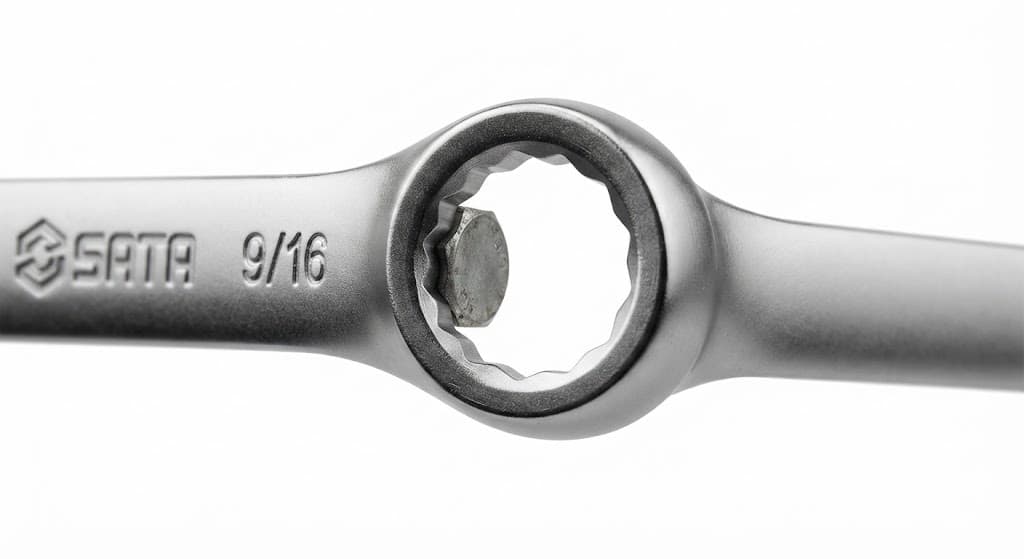 Bộ Cờ Lê 2 Đầu Tròng Hệ Inch SATA 09019 (9 Chi Tiết) - Chính Hãng, Thép Cr-V, Lực Siết Mạnh Mẽ
