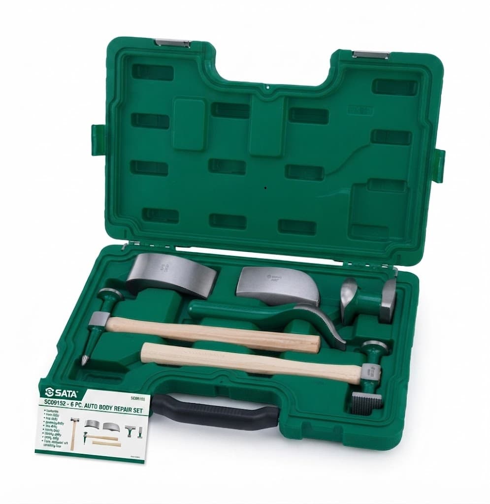 Bộ Dụng Cụ Gò Thân Xe 6 Chi Tiết SATA SC09152 (09152) - Chính Hãng, Thép Chuyên Dụng, Sửa Chữa Đồng Sơn Ô Tô
